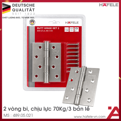 Bản Lề Lá 2 Vòng Bi 70Kg Hafele 489.05.021