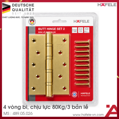 Bản Lề Lá 4 Vòng Bi Hafele 489.05.026