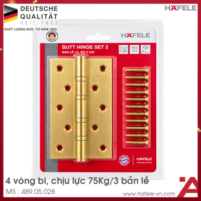 Bản Lề Lá 4 Vòng Bi Hafele 489.05.028