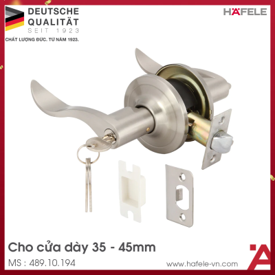 Bộ Khóa Tay Nắm Gạt Cửa Đi Hafele 489.10.194