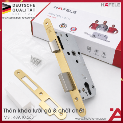 Thân Khóa Lưỡi Gà Chốt Chết C/C 85mm Hafele 489.10.563