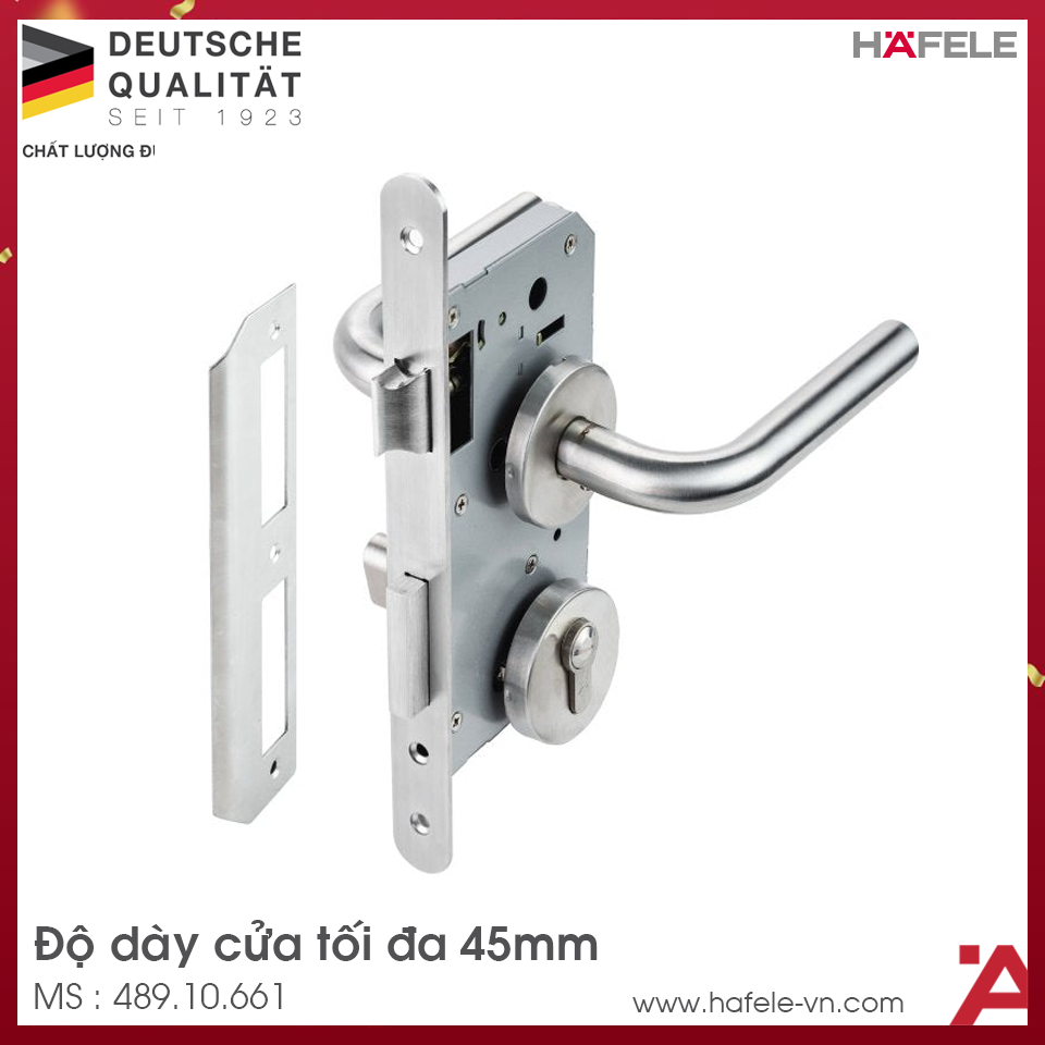 Bộ Khóa Tay Nắm Cửa Vệ Sinh Hafele 489.10.661