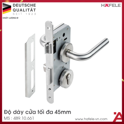 Bộ Khóa Tay Nắm Cửa Vệ Sinh Hafele 489.10.661