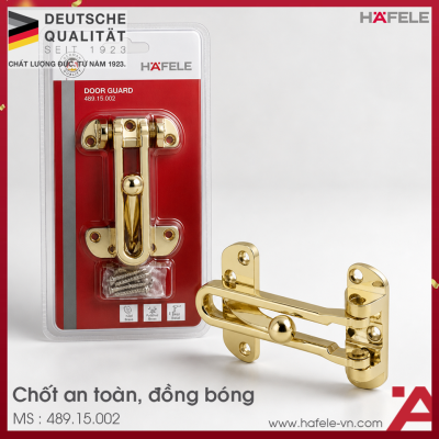 Chốt An Toàn Màu Đồng Bóng Hafele 489.15.002