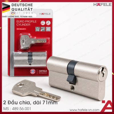 Ruột Khóa 2 Đầu Chìa 71mm Hafele 489.56.001
