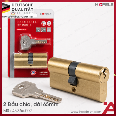 Ruột Khóa 2 Đầu Chìa 65mm Hafele 489.56.002