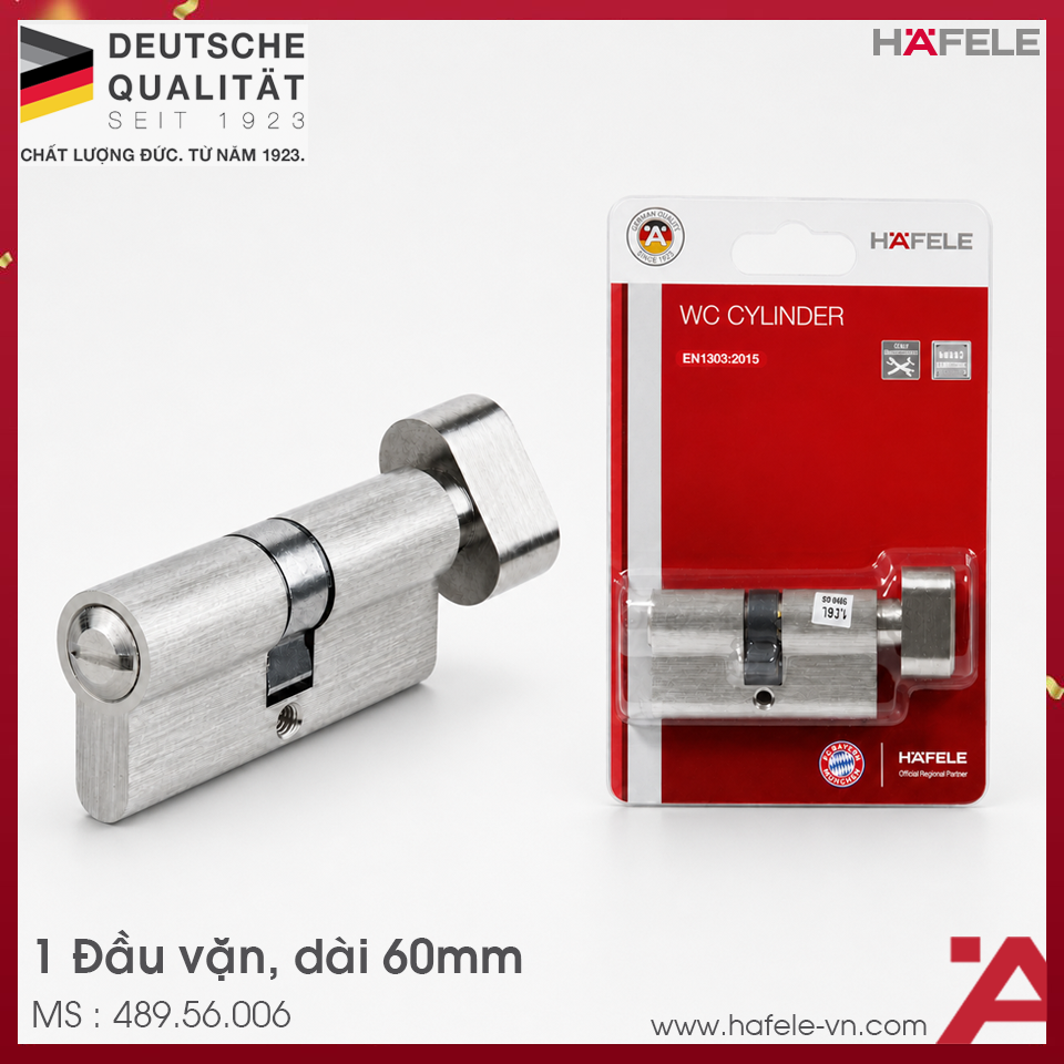 Ruột Khóa Nhà Vệ Sinh 60mm Hafele 489.56.006