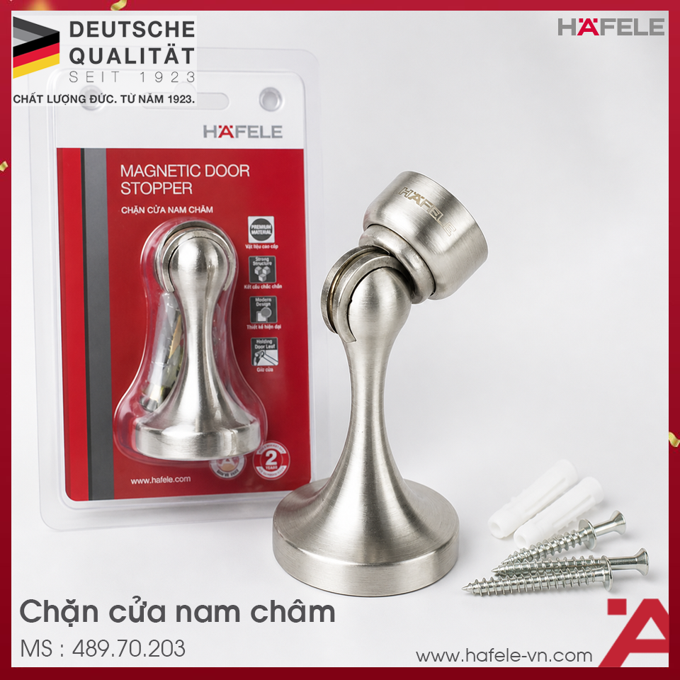 Chặn Cửa Nam Châm Niken Mờ Hafele 489.70.203