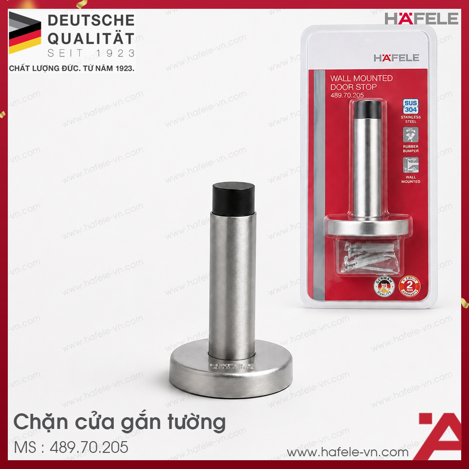Chặn Cửa Gắn Tường Hafele 489.70.205