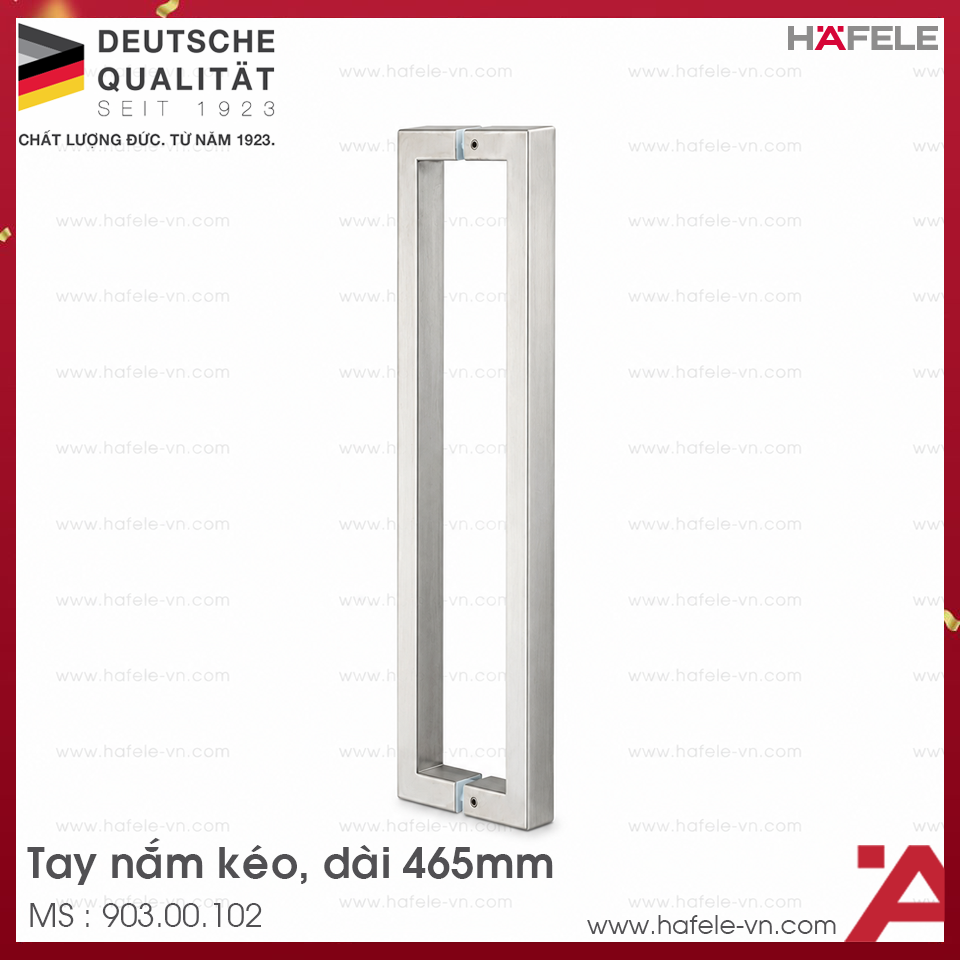 Tắm Nắm Kéo Dạng Vuông 465mm Hafele 903.00.102