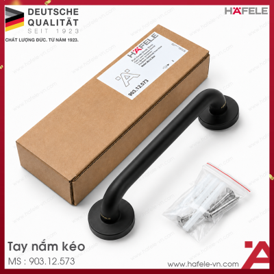 Tay Nắm Kéo Màu Đen C/C 200mm Hafele 903.12.573