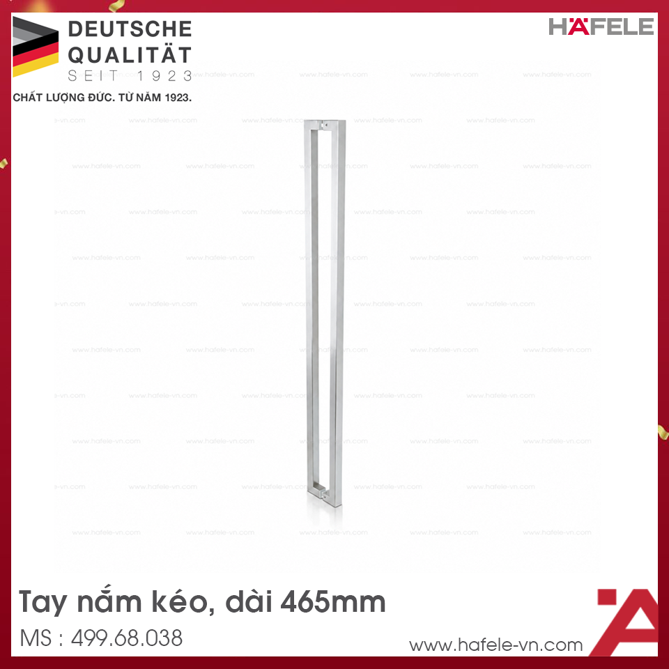 Tay Nắm Kéo Vuông L465mm Hafele 499.68.038