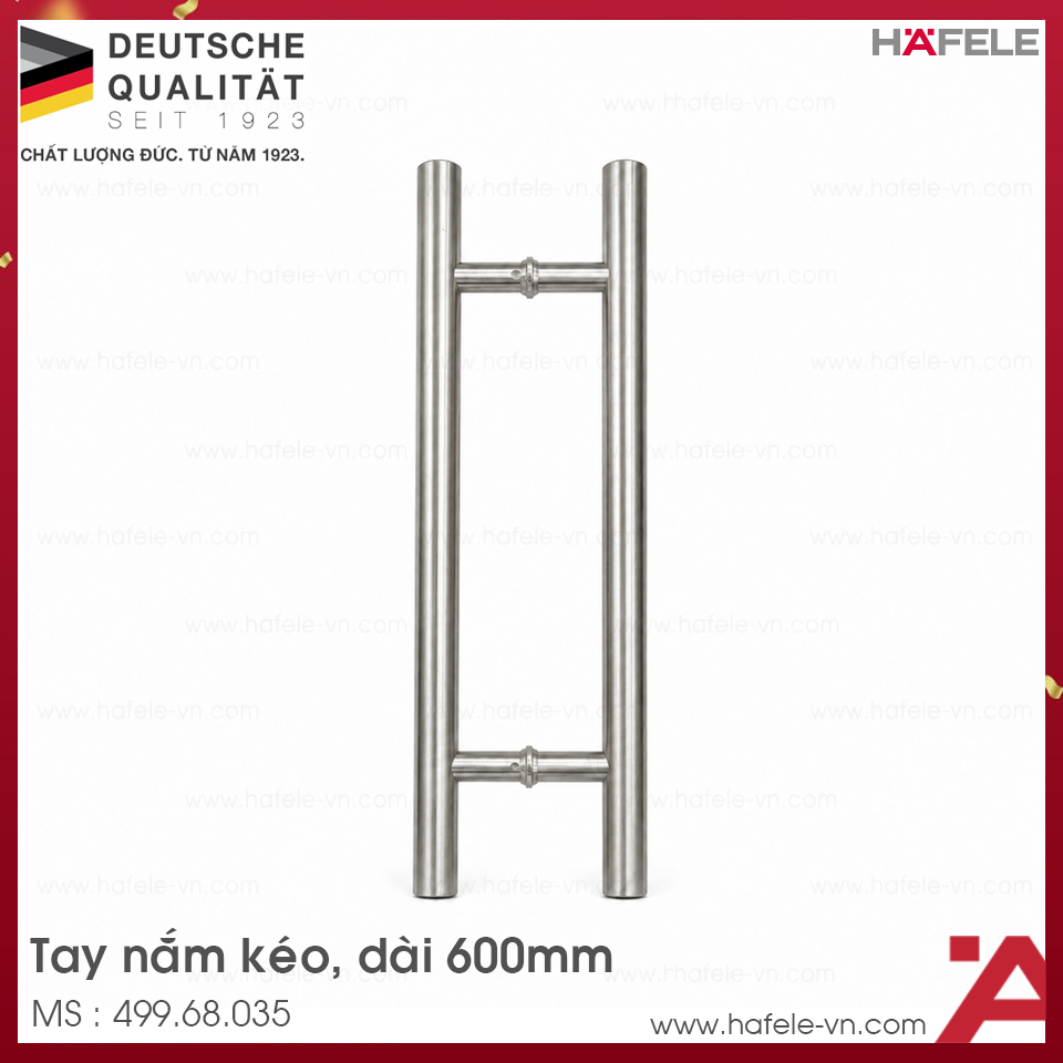 Tay Nắm Kéo Chữ H Dài 600mm Hafele 499.68.035