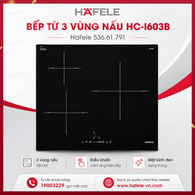 Bếp Từ 3 Vùng Nấu HC-I603B Hafele 536.61.791