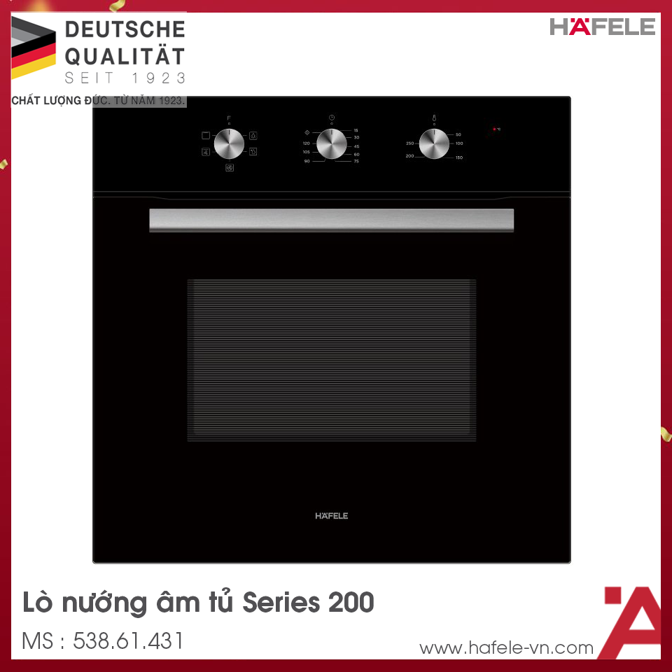 Lò Nướng Âm Tủ HO-2K65A Hafele 538.61.431