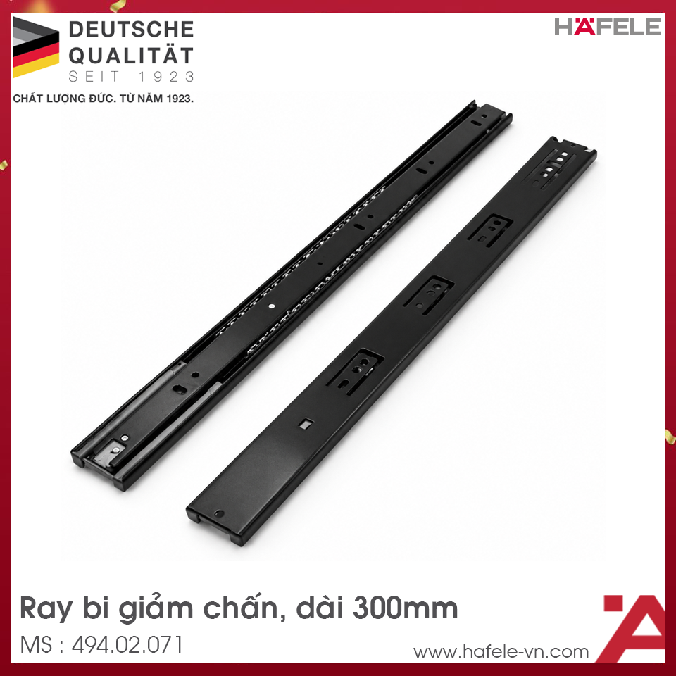 Ray Bi Giảm Chấn 300mm Hafele 494.02.071