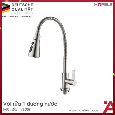 Vòi Rửa Chén Bát 1 Đường Nước DIY Hafele 495.50.280
