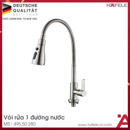 Vòi Rửa Chén Bát 1 Đường Nước DIY Hafele 495.50.280