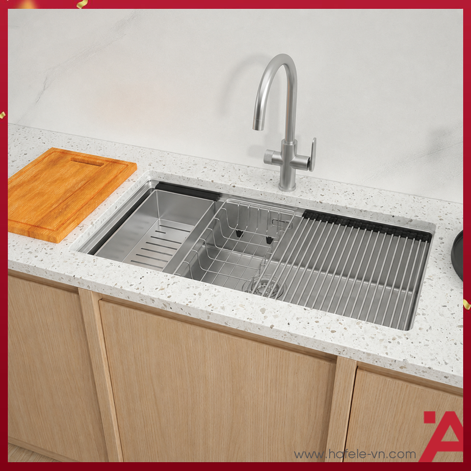 Chậu Rửa Chén Inox HS24-SSN1S-8644 Hafele 567.24.477