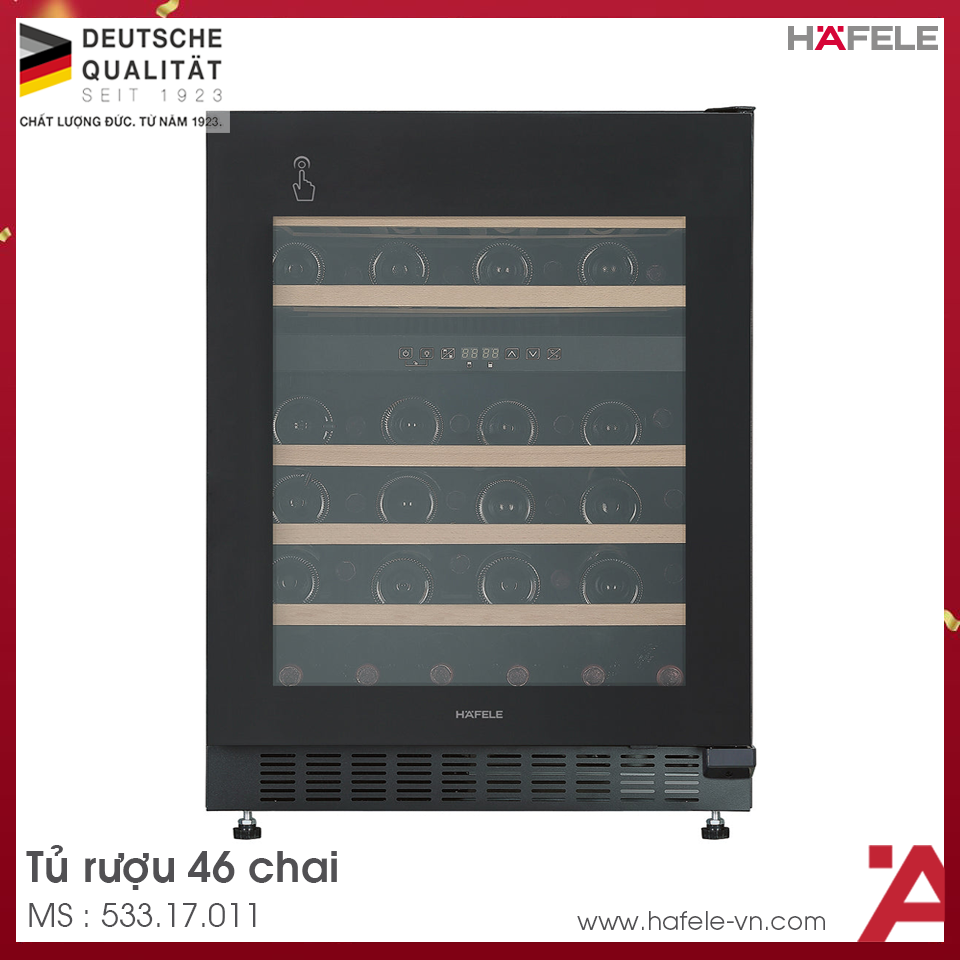 Tủ Bảo Quản Rượu Vang HW-C129FB Hafele 533.17.011