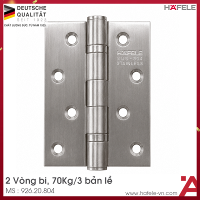 Bản Lề Lá 2 Vòng Bi 70Kg Hafele 926.20.804
