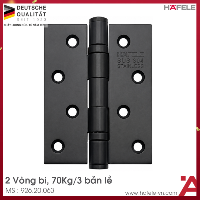 Bản Lề Lá 2 Vòng Bi 70Kg Hafele 926.20.063