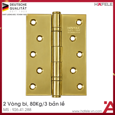 Bản Lề Lá 2 Vòng Bi 80Kg Hafele 926.41.288