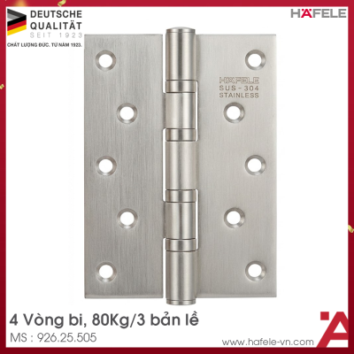 Bản Lề Lá 4 Vòng Bi 80Kg Hafele 926.25.505