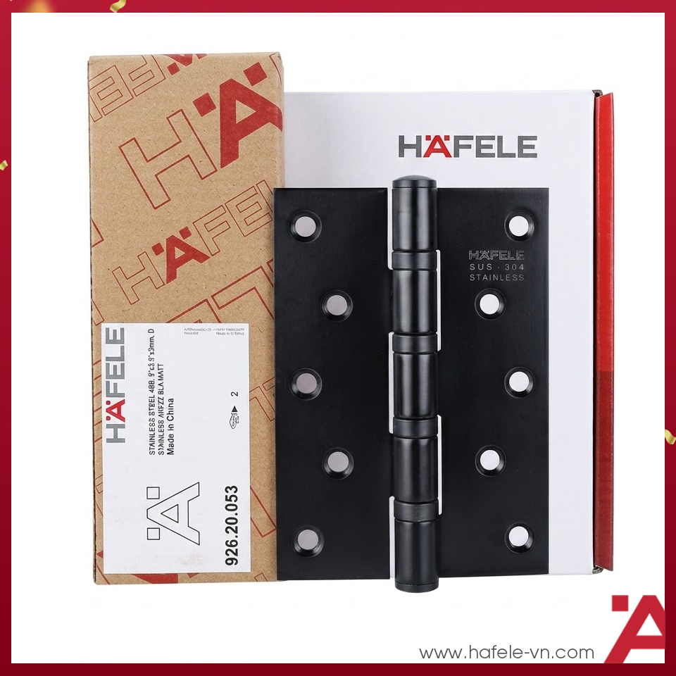 Bản Lề Lá 4 Vòng Bi 80Kg Hafele 926.20.053