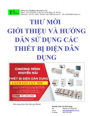 THƯ MỜI  GIỚI THIỆU VÀ HƯỚNG DẪN SỬ DỤNG CÁC THIẾT BỊ ĐIỆN DÂN DỤNG