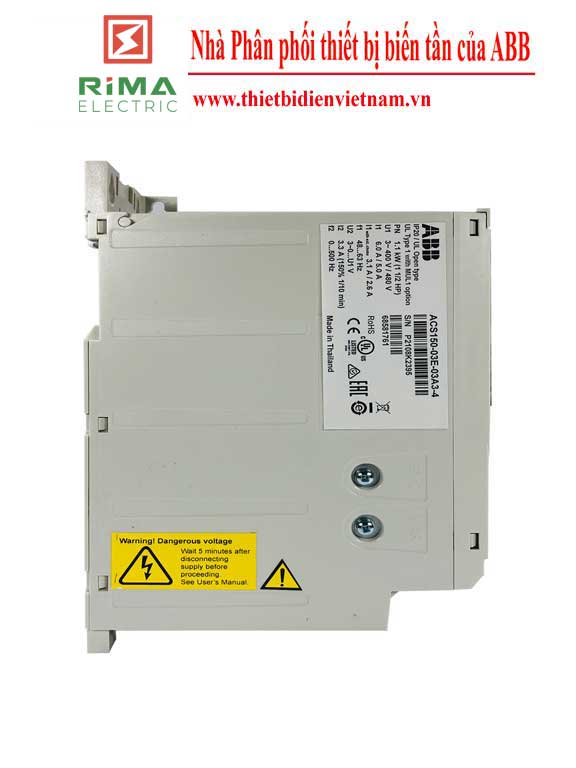 ACS150-03E-03A3-4 PN: 1.1kW, IN: 3.3A