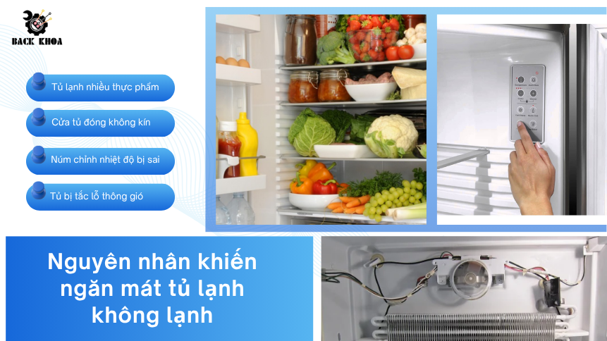 Ngăn mát tủ lạnh không lạnh? Giải pháp khắc phục hiệu quả