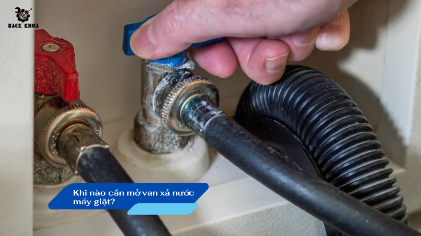 Máy giặt không thoát nước? Cách mở van xả nước máy giặt cực dễ