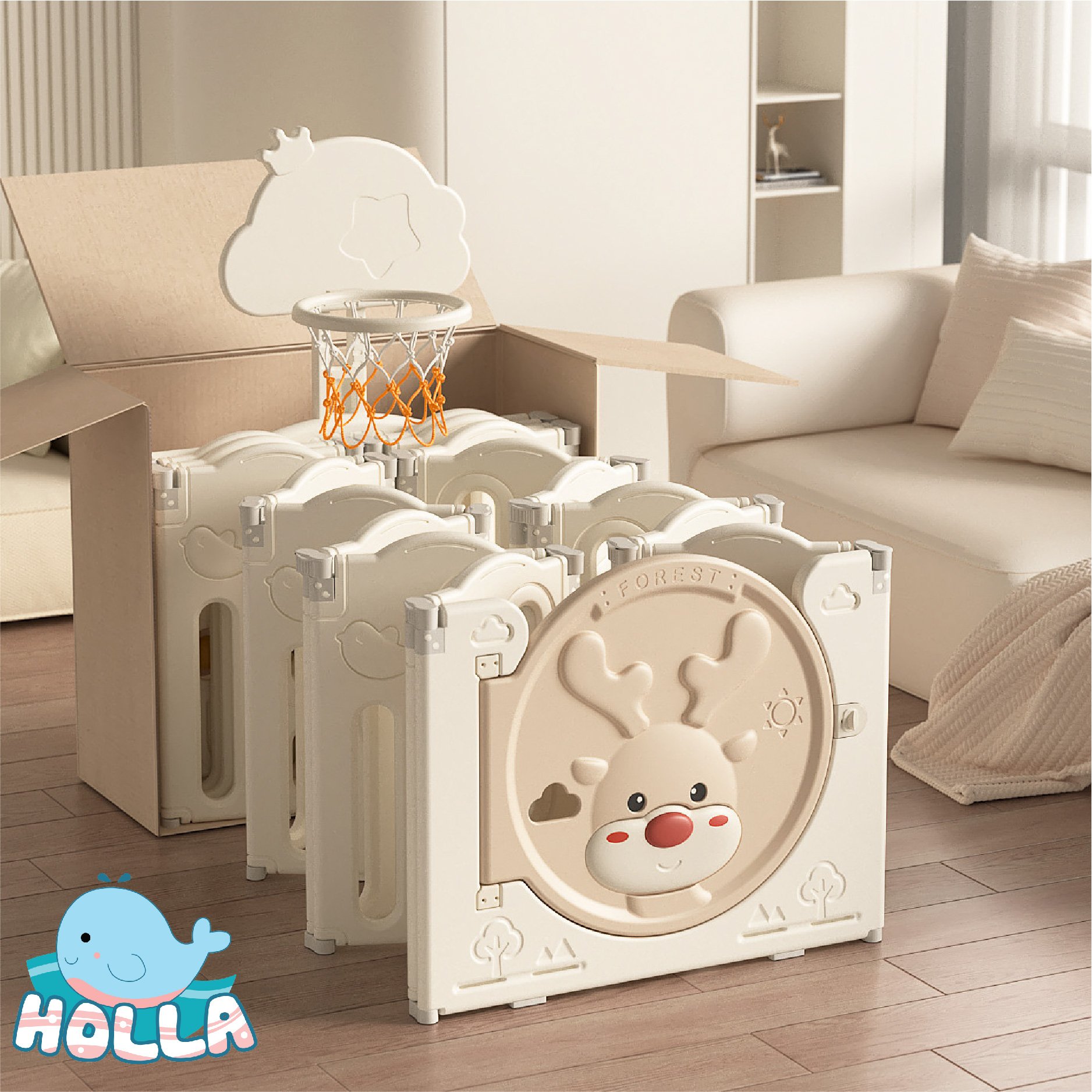 Quây Tuần Lộc trơn Holla dễ dàng gấp gọn