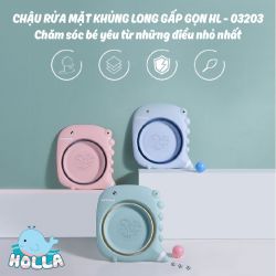 Chậu rửa mặt khủng long gấp gọn