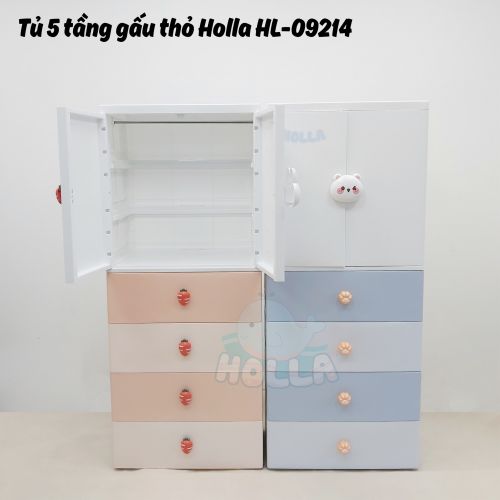 Tủ 5 tầng gấu thỏ Holla