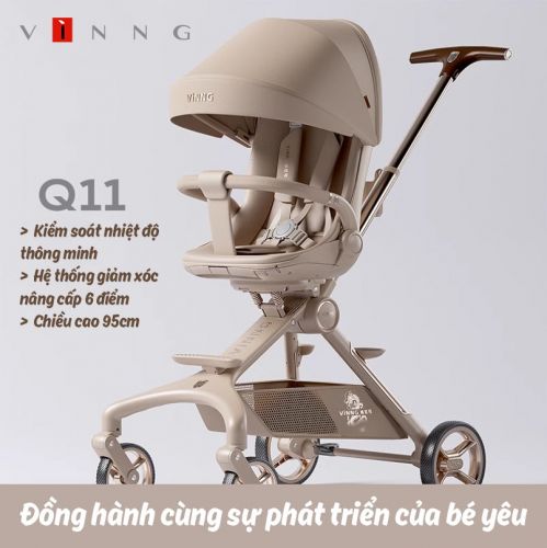 Xe đẩy đảo chiều gấp gọn Vinng Q11