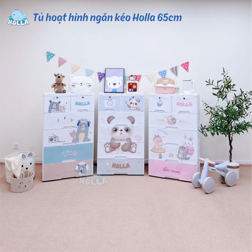 Tủ hoạt hình ngăn kéo Holla 65cm HL-09237