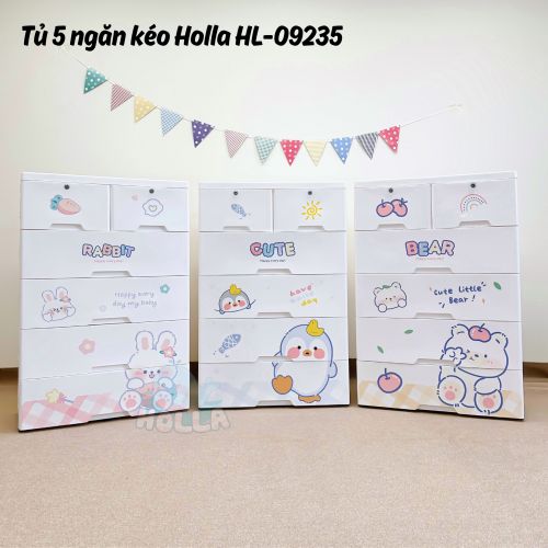 Tủ ngăn kéo 5 tầng 75cm Holla HL-09235