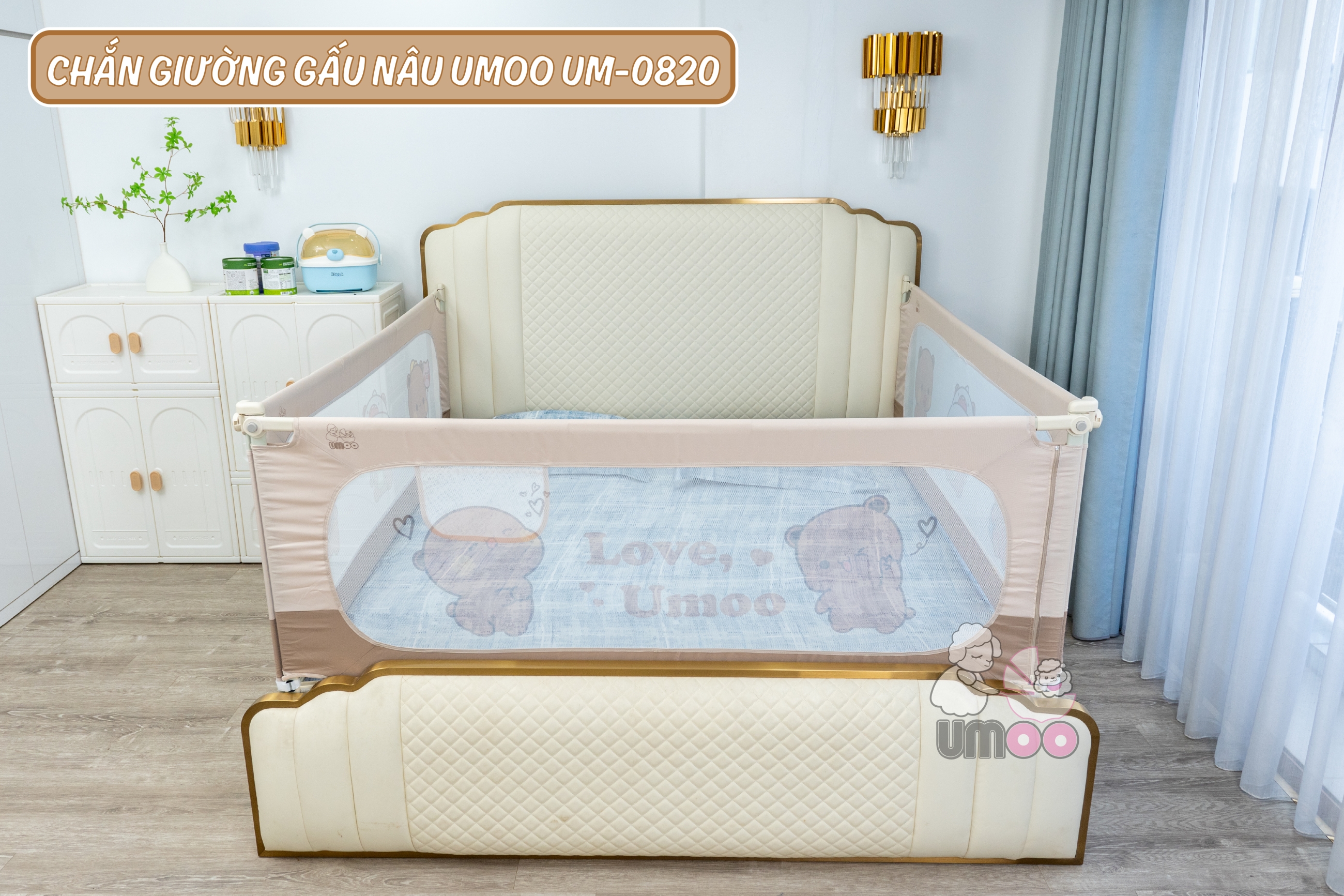 Chắn giường Gấu Nâu Umoo