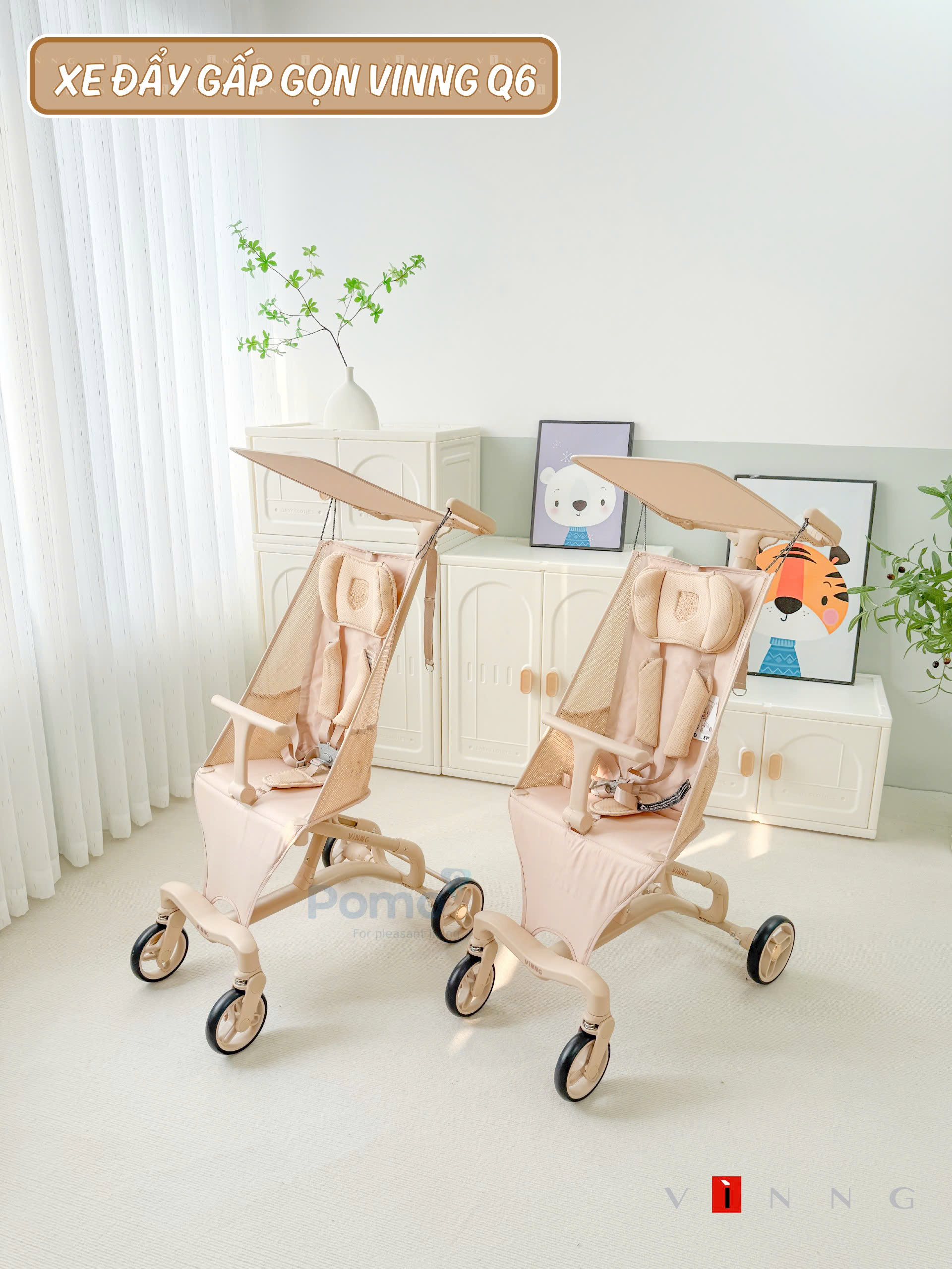 Xe đẩy gấp gọn Vinng Q6