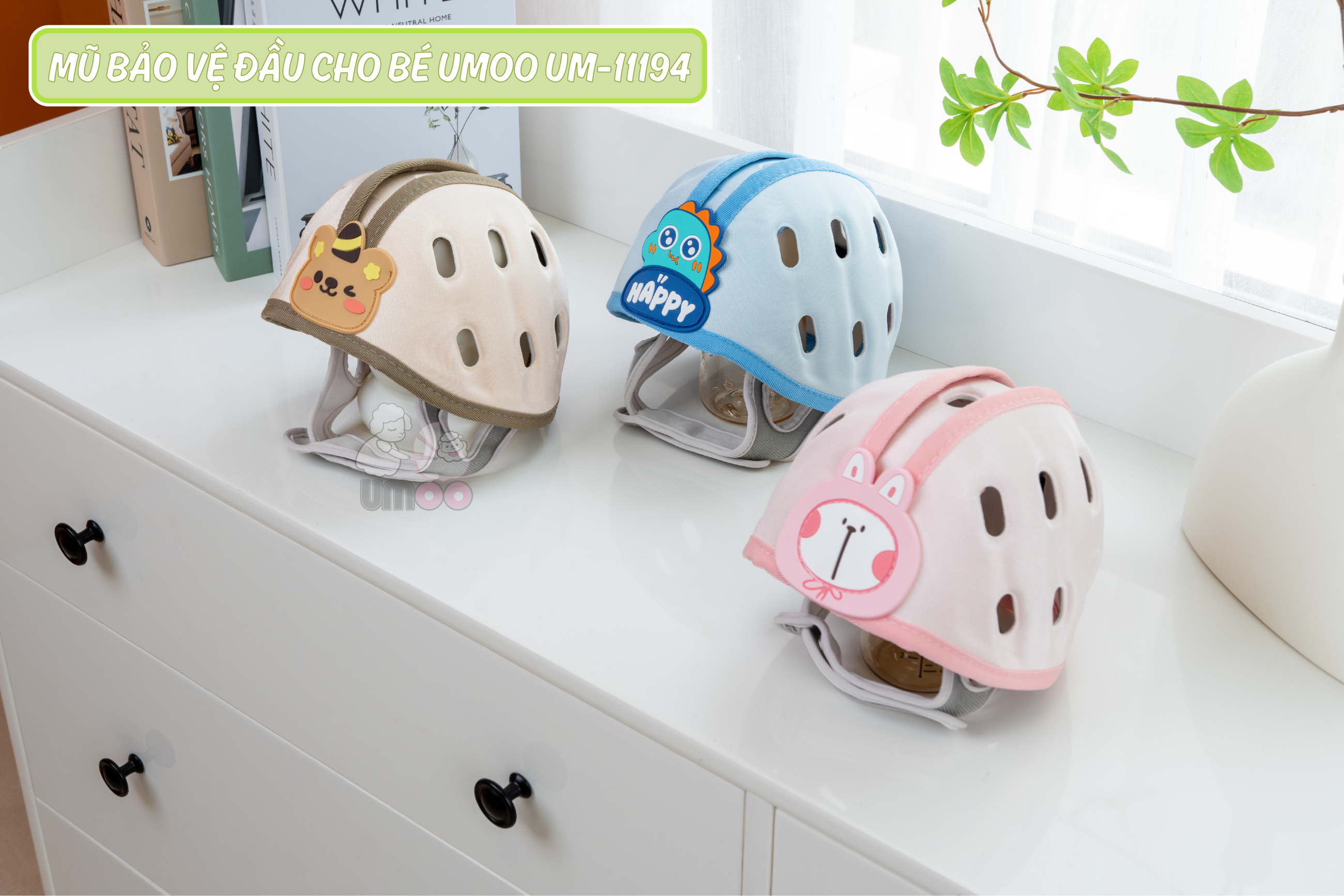 Mũ bảo vệ đầu cho bé Umoo