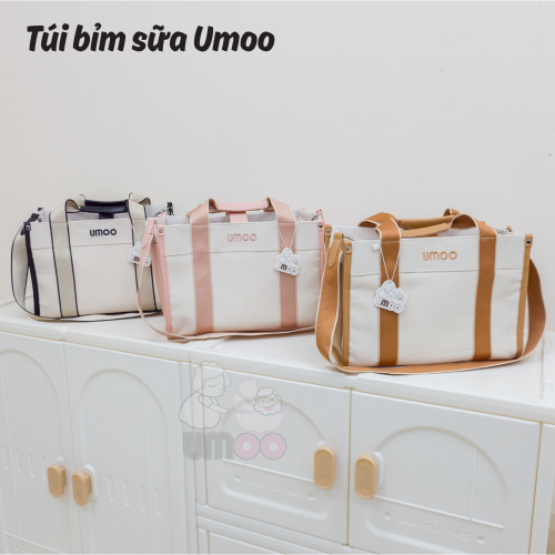 Túi bỉm sữa Umoo UM-06191 / Túi bỉm sữa chia ngăn Umoo UM-06192