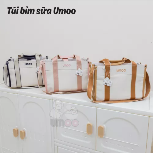 Túi bỉm sữa Umoo UM-06191 / Túi bỉm sữa chia ngăn Umoo UM-06192