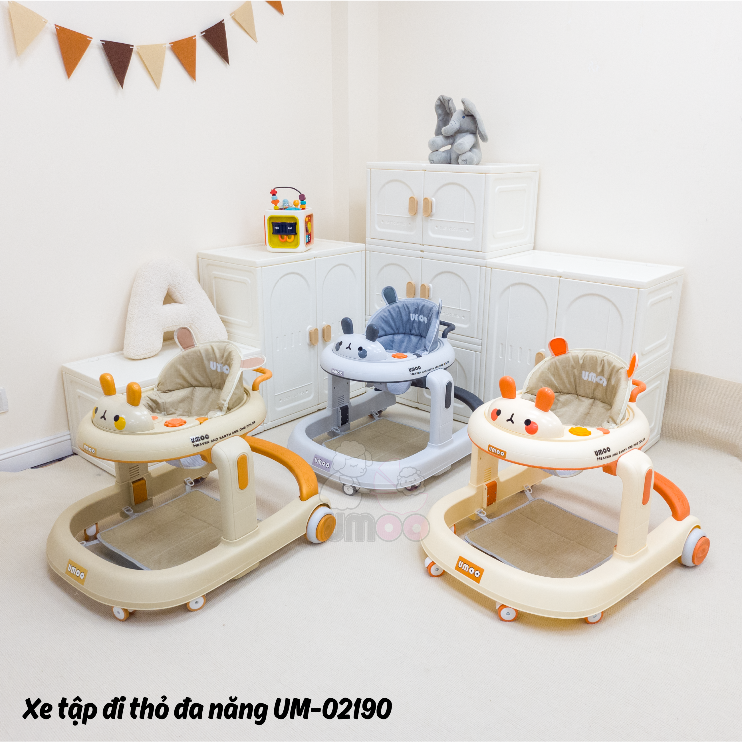 Xe tập đi thỏ đa năng Umoo UM-02190