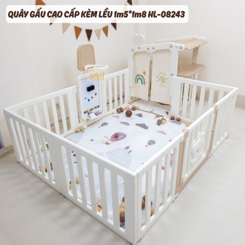 Quây gấu cao cấp kèm lều 1m5*1m8