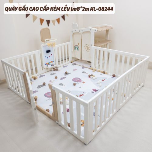 Quây Gấu cao cấp kèm lều 1m8*2m