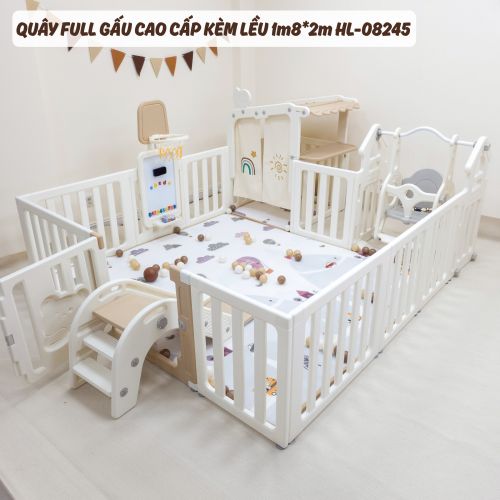 Bộ quây full Gấu cao cấp  kèm lều