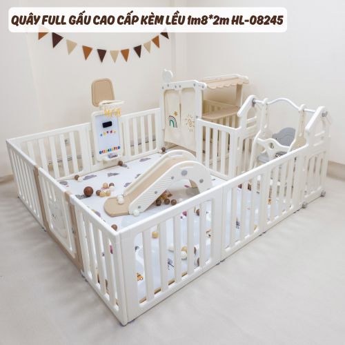 Bộ quây full Gấu cao cấp  kèm lều