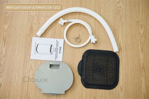 Máy giặt sấy nước nóng Doux Ultimate DX-1352 4.5kg giặt đồ riêng cho bé, tích hợp 14 chương trình giặt-sấy, giặt nước nóng, Inverter tiết kiệm điện nước.